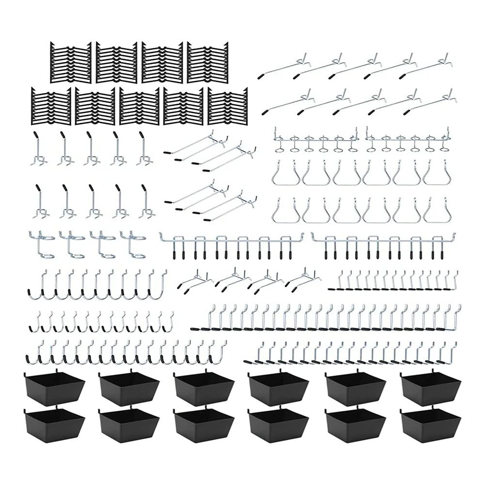 248PCS Pegboard Hooks, Pegboard Organizer Kit, Pegboard Set for Tools,1/8 and 1/4 Inch Pegboard Hooks Assortment
248PCS Pegboard Hooks, Pegboard Organizer Kit, Pegboard Set for Tools,1/8 and 1/4 Inch Pegboard Hooks Assortment