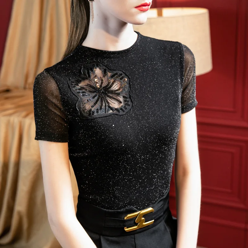 Summer Zhilans® 2022 Embroider Joint Design Grace Style Women T-shirts Female Sexy Crop Top Clothes Y2K Oversized Blouse Shirt
Summer Zhilans® 2022 Embroider Joint Design Grace Style Women T-shirts Female Sexy Crop Top Clothes Y2K Oversized Blouse Shirt