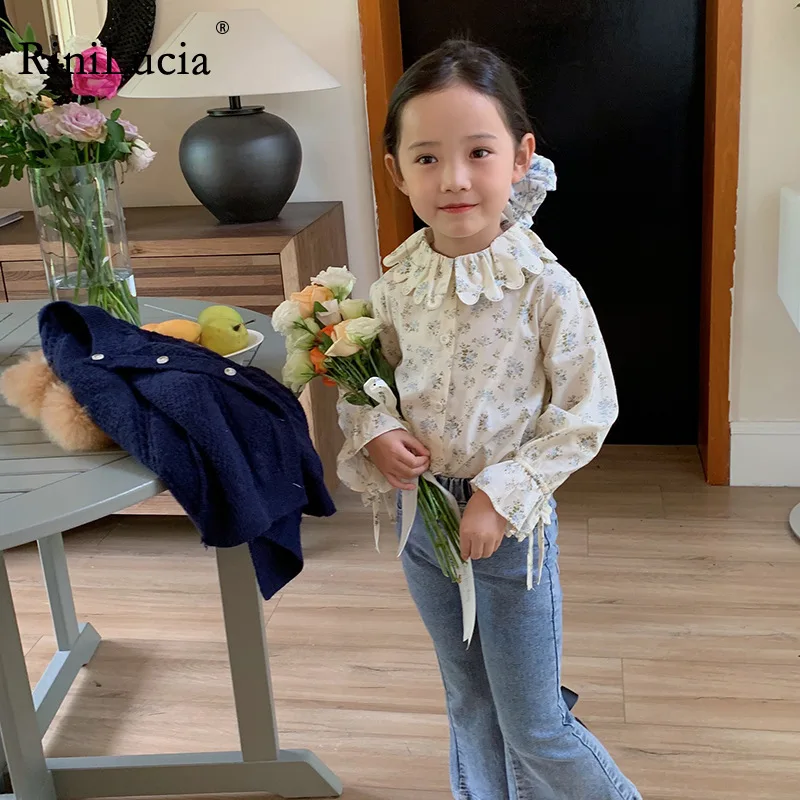 RiniLucia 2022 Girl Long Sleeve Shirt + Denim Pants Baby Autumn Suits Child Bowknot Split Flare Pants Cotton Outfits for Girls
RiniLucia 2022 Girl Long Sleeve Shirt + Denim Pants Baby Autumn Suits Child Bowknot Split Flare Pants Cotton Outfits for Girls