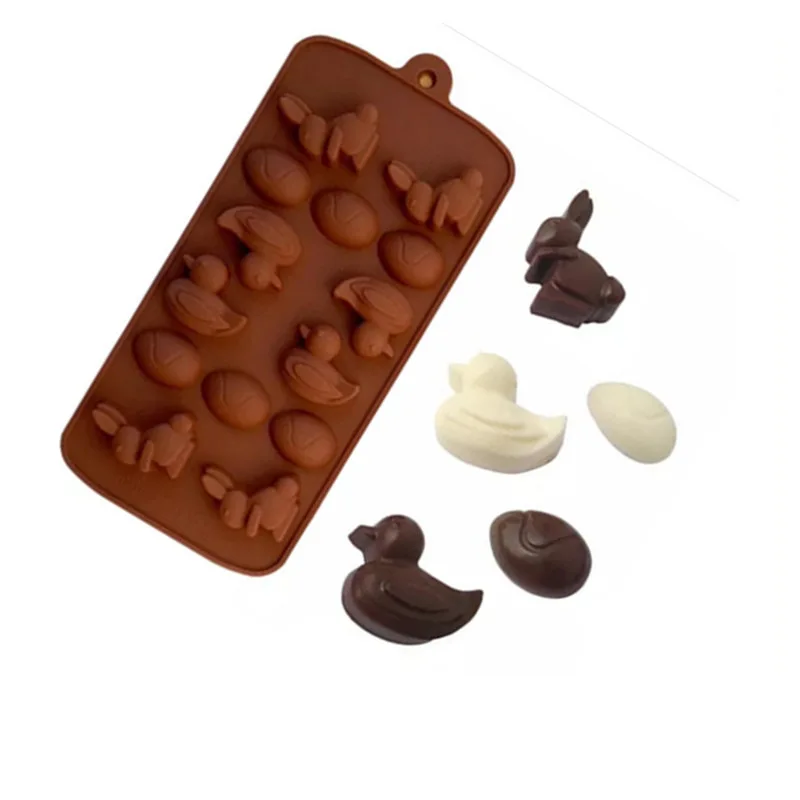 Easter Chocolate Mold Egg Bunny Duck Silicone Candy Tray Suitable Easter Party Cake Decor Soft Candy Jelly Dome Baking Tools 
Easter Chocolate Mold Egg Bunny Duck Silicone Candy Tray Suitable Easter Party Cake Decor Soft Candy Jelly Dome Baking Tools