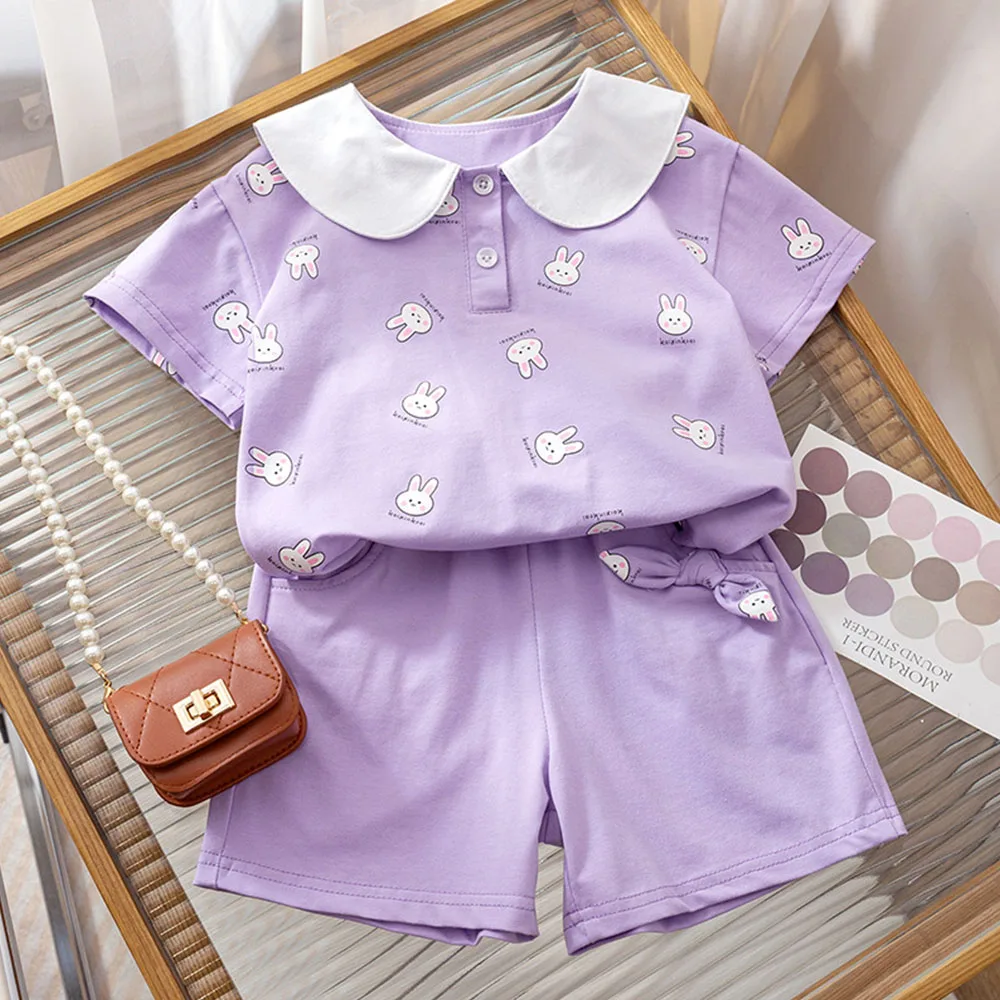 Fashion Short Sleeve Toddler Girl Summer Clothes Casual Two Piece Set Print Girls Clothing Set Cartoon Girls Boutique Outfits
Fashion Short Sleeve Toddler Girl Summer Clothes Casual Two Piece Set Print Girls Clothing Set Cartoon Girls Boutique Outfits