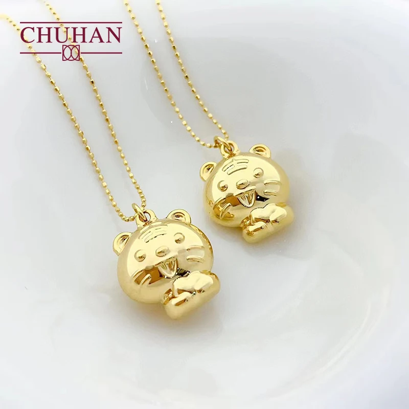 CHUHAN Small Tiger Pendant Real 18k Soild Gold Zodiac Signs Year Of The Tiger Au750 Fine Jewelry Birthday Gift For Children
CHUHAN Small Tiger Pendant Real 18k Soild Gold Zodiac Signs Year Of The Tiger Au750 Fine Jewelry Birthday Gift For Children