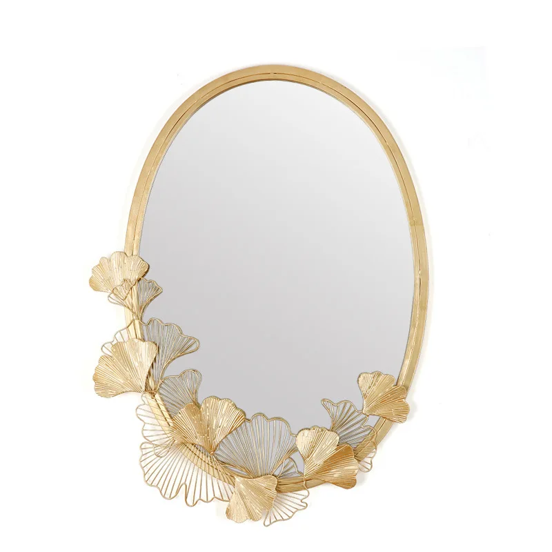 Europe Wrought Iron Wall Hanging Decorative Ginkgo Biloba Leaf Mirrors Crafts Decoration Bathroom Bedroom Mirror
Europe Wrought Iron Wall Hanging Decorative Ginkgo Biloba Leaf Mirrors Crafts Decoration Bathroom Bedroom Mirror