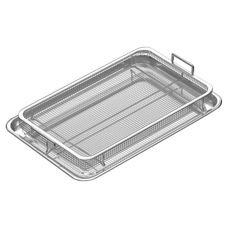 54HE Air Fryer Basket for Oven Stainless Crisper Tray Non-stick for Fries/Bacon/Grill
54HE Air Fryer Basket for Oven Stainless Crisper Tray Non-stick for Fries/Bacon/Grill