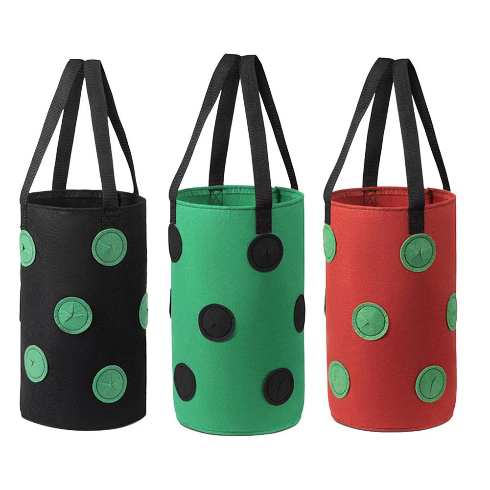 20*35cm12 Holes Strawberry Grow Pot Bags Plants Flower Tomato Growing Garden Wall Hanging Vegetable Root Planting Reusable
20*35cm12 Holes Strawberry Grow Pot Bags Plants Flower Tomato Growing Garden Wall Hanging Vegetable Root Planting Reusable