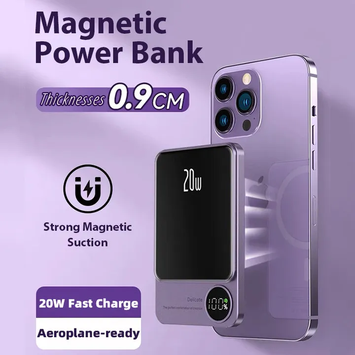 External Battery Magsafe Power Bank 20000mAh Magnetic Wireless Fast Charging for iPhone Samsung Xiaomi PD22.5W External Battery
External Battery Magsafe Power Bank 20000mAh Magnetic Wireless Fast Charging for iPhone Samsung Xiaomi PD22.5W External Battery