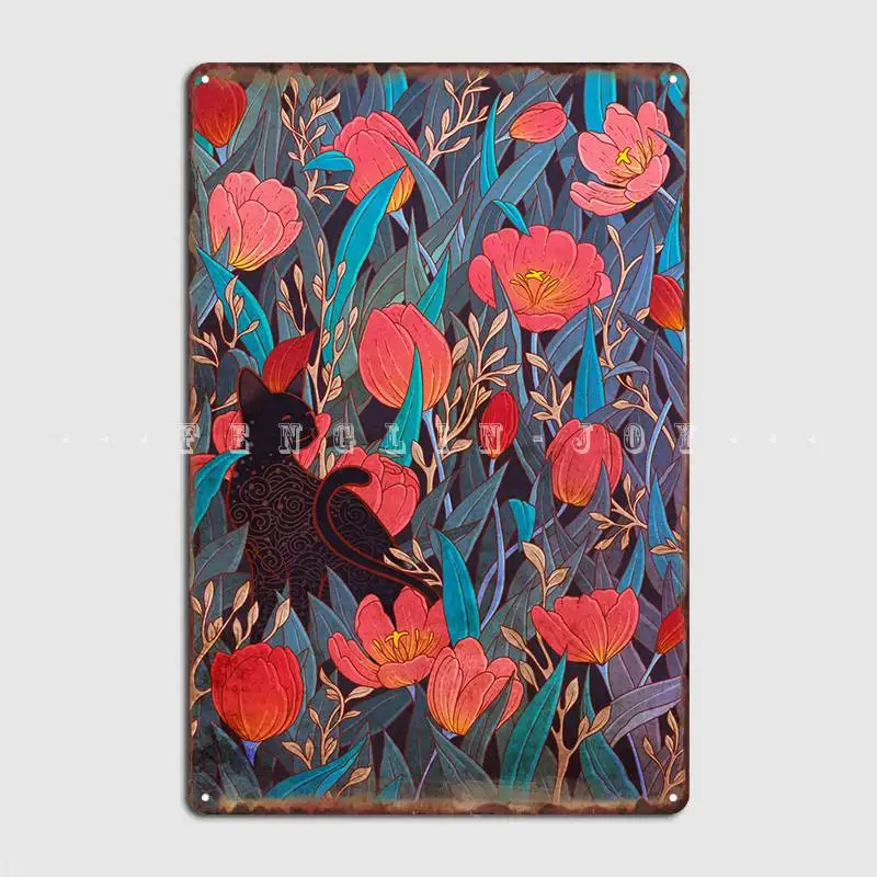 Black Cat And Tulips Metal Plaque Poster Wall Cave Printing Cinema Wall Decor Tin Sign Posters
Black Cat And Tulips Metal Plaque Poster Wall Cave Printing Cinema Wall Decor Tin Sign Posters