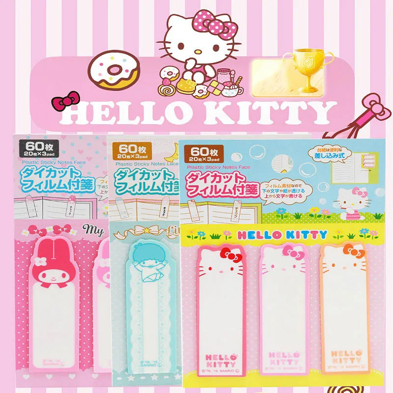 Kawaii Sanrio HelloKittys MyMelody LittleTwin Stars Anime Cute Cartoon 60 Sheets Water Proof Message Bookmark Sticker Memo Label
Kawaii Sanrio HelloKittys MyMelody LittleTwin Stars Anime Cute Cartoon 60 Sheets Water Proof Message Bookmark Sticker Memo Label