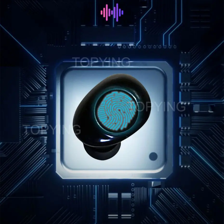 TWS Bluetooth наушники беспроводные с микрофоном спортивные водонепроницаемые