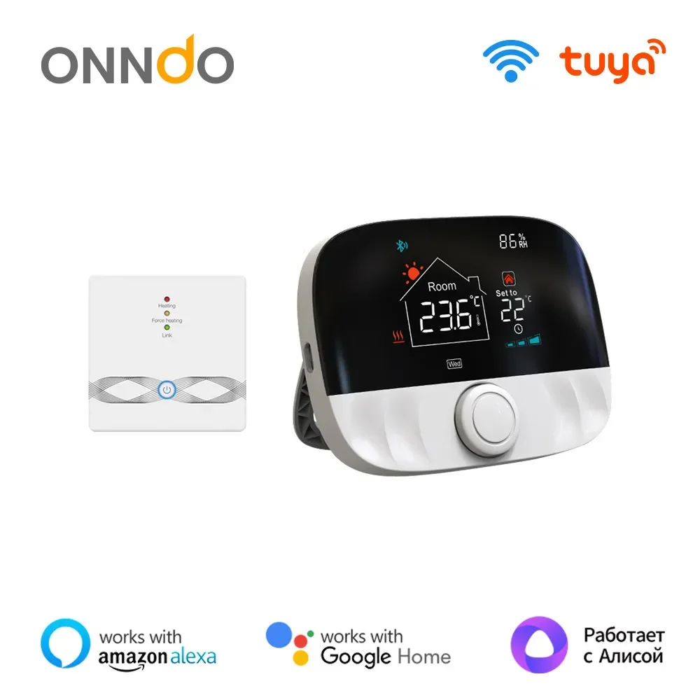 Беспроводной термостат ONNDO с Wi-Fi, Радиочастотный усилитель 433, регулятор температуры 
Беспроводной термостат ONNDO с Wi-Fi, Радиочастотный усилитель 433, регулятор температуры