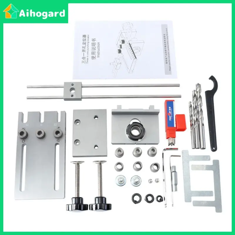 New 3 In 1 Dowelling Jig 6/8/10mm Wood Drilling Guide Locator Adjustable Dowel Jig Kit For DIY Woodworking Dowel Jig Tool
New 3 In 1 Dowelling Jig 6/8/10mm Wood Drilling Guide Locator Adjustable Dowel Jig Kit For DIY Woodworking Dowel Jig Tool