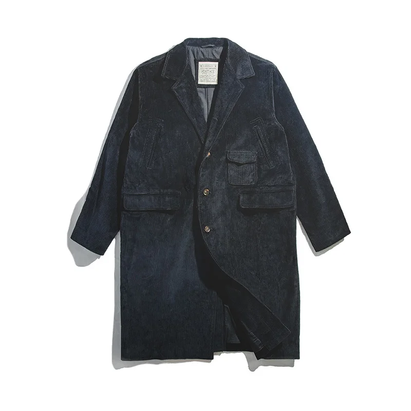 Осенне-зимний Тренч-карго, Вельветовая винтажная ветровка с отложным воротником, однотонная куртка оверсайз с карманами
Осенне-зимний Тренч-карго, Вельветовая винтажная ветровка с отложным воротником, однотонная куртка оверсайз с карманами