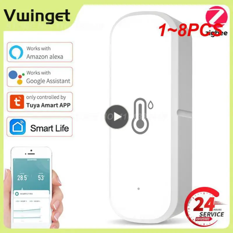 Умный датчик температуры и влажности Tuya ZigBee/Wi-Fi, работает от аккумулятора, работает с Alexa, 1 ~ 8 шт.
Умный датчик температуры и влажности Tuya ZigBee/Wi-Fi, работает от аккумулятора, работает с Alexa, 1 ~ 8 шт.