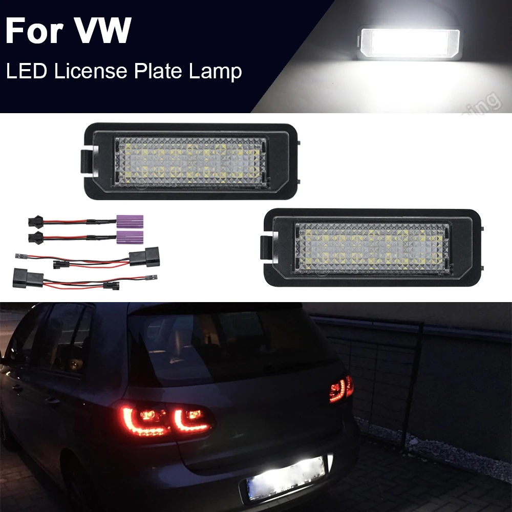 2x Number License Plate Light Lamp No Error 18SMD LED 12V 6000k White for VW Golf MK4 MK5 MK6 Passat Polo CC Eos Car Accessories
2x Number License Plate Light Lamp No Error 18SMD LED 12V 6000k White for VW Golf MK4 MK5 MK6 Passat Polo CC Eos Car Accessories