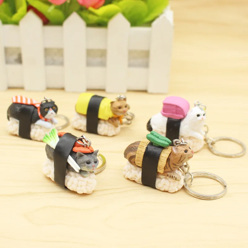 1pc Cute Cartoon Cat and Sushi Keychain Car Auto Keyring Metal Keychain Key Ring Pendant For Women Random Color
1pc Cute Cartoon Cat and Sushi Keychain Car Auto Keyring Metal Keychain Key Ring Pendant For Women Random Color
