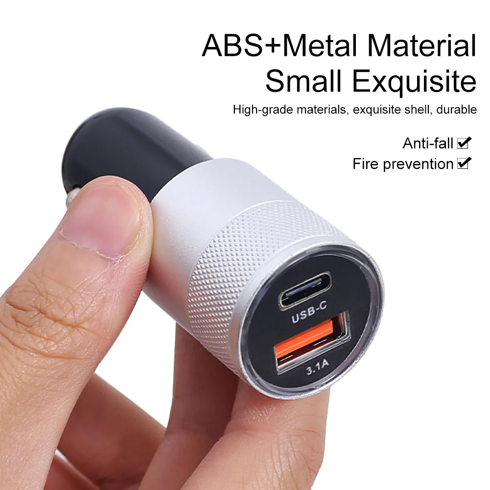 Car Charger Adapter 15W 3.1A USB Ports Dual Fast Charging with Type-C Overheating Protection Cigarette Socket Lighter Adapter
Car Charger Adapter 15W 3.1A USB Ports Dual Fast Charging with Type-C Overheating Protection Cigarette Socket Lighter Adapter