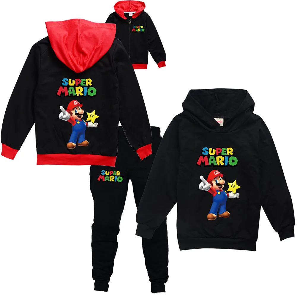 Hot Sall Super-marios Kids Clothes Boys Sweatshirt Pants Set Toddler Girls Clothes Hoodie Suit Teenager Casual Outfit Xmas Gift
Hot Sall Super-marios Kids Clothes Boys Sweatshirt Pants Set Toddler Girls Clothes Hoodie Suit Teenager Casual Outfit Xmas Gift