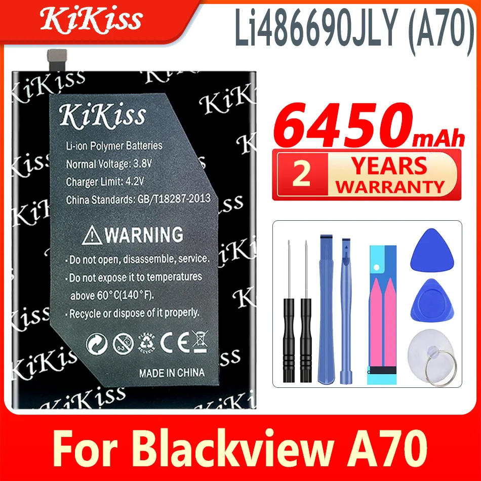 Мощная батарея 6450mAh KiKiss Li486690JLY (A70) для Blackview A70 A 70 Мобильный телефон батареи большой емкости
Мощная батарея 6450mAh KiKiss Li486690JLY (A70) для Blackview A70 A 70 Мобильный телефон батареи большой емкости