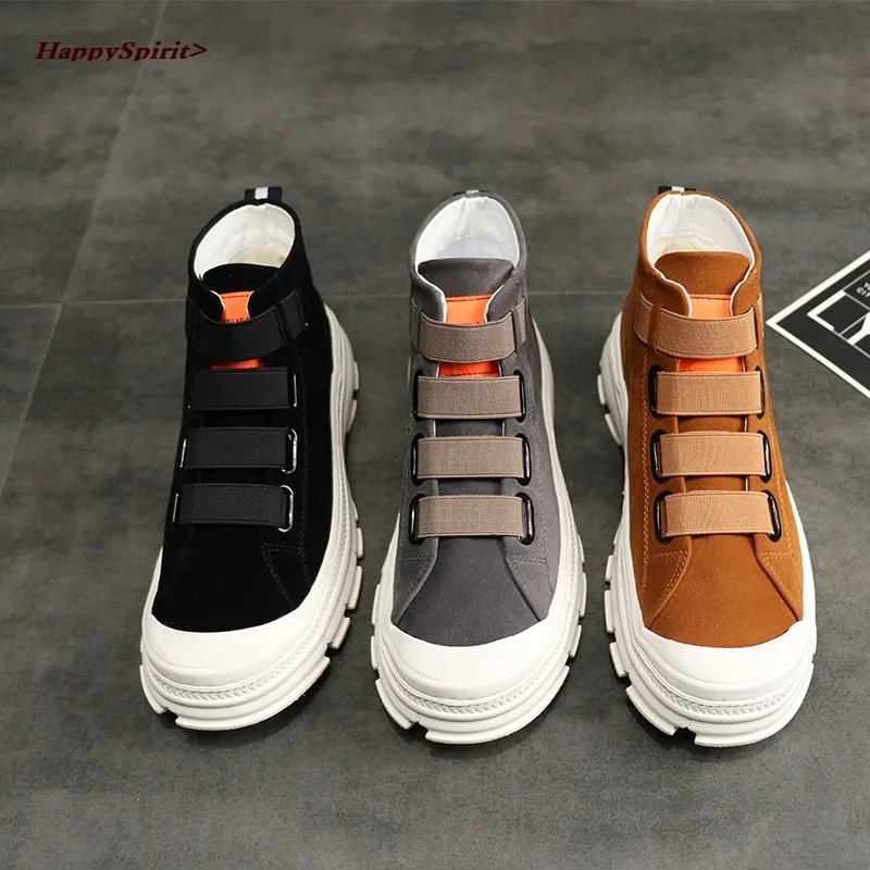 Brand Men's Boots Irregular Pattern Flat Round Toe Platform Shoes New High-quality Designer Shoes Can Addplush Men's Shoes
Brand Men's Boots Irregular Pattern Flat Round Toe Platform Shoes New High-quality Designer Shoes Can Addplush Men's Shoes