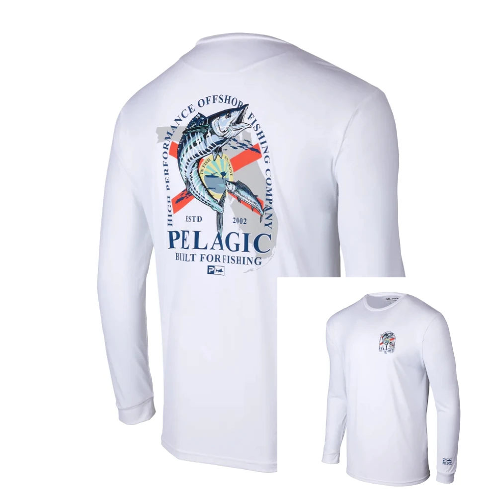 PELAGIC Fishing Apparel UPF 50 Outdoor Jersey Long Sleeve Tops Wear T-shirt Sun Protection Angling Clothing Gear Kit Dress Fish
PELAGIC Fishing Apparel UPF 50 Outdoor Jersey Long Sleeve Tops Wear T-shirt Sun Protection Angling Clothing Gear Kit Dress Fish