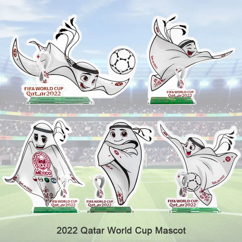 2022 Qatar World Cup Mascot Acrylic Stand La'eeb Style Table Stand Decor Pendant Soccer Lovers Gift Table Souvenir Collection
2022 Qatar World Cup Mascot Acrylic Stand La'eeb Style Table Stand Decor Pendant Soccer Lovers Gift Table Souvenir Collection