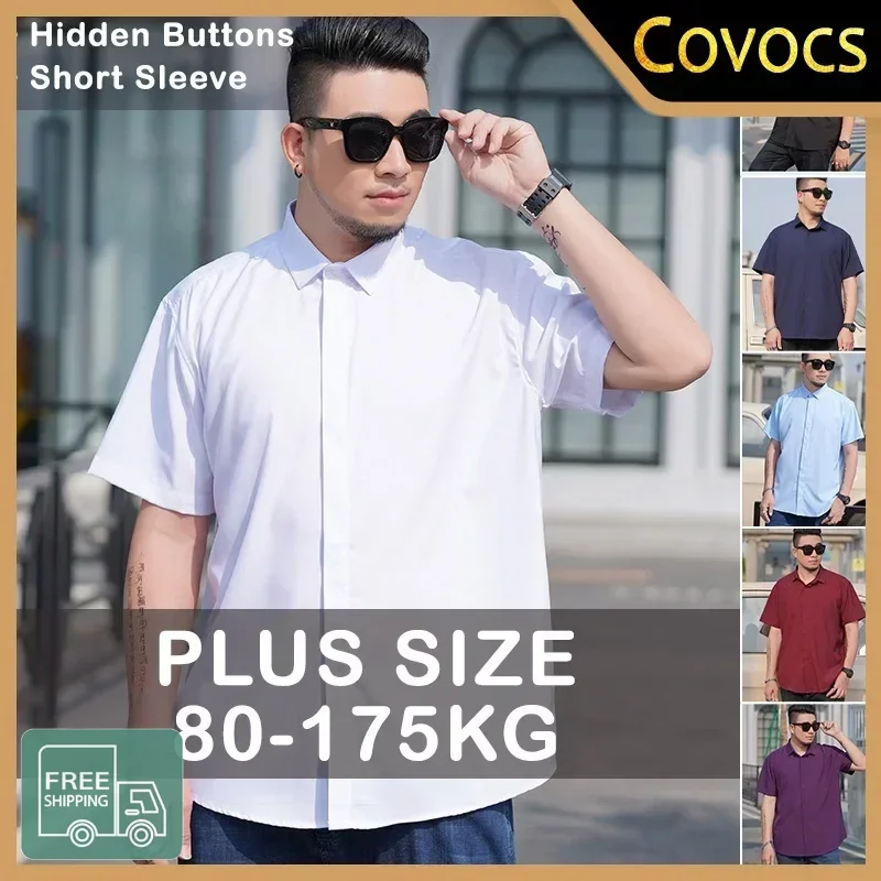 Рубашка большого размера, Корейская рубашка с коротким рукавом, воротником с лацканами, Повседневная Свободная рубашка большого размера, одежда оверсайз 
Рубашка большого размера, Корейская рубашка с коротким рукавом, воротником с лацканами, Повседневная Свободная рубашка большого размера, одежда оверсайз
