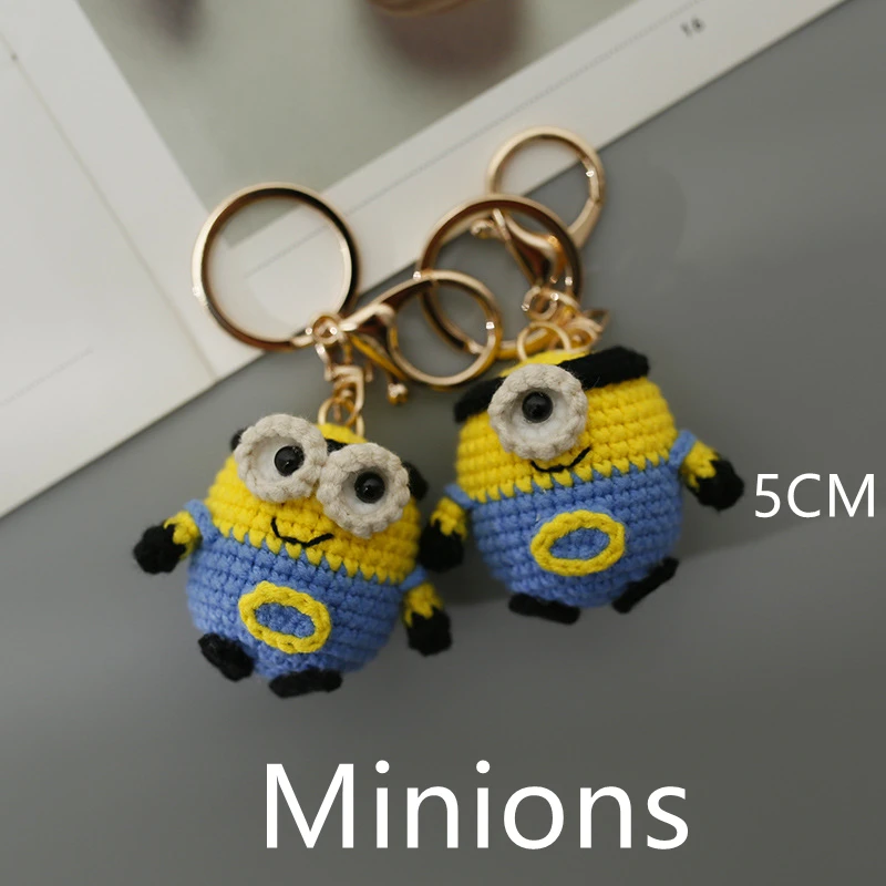 5Cm Anime Little Yellow Man Cartoon Doll Hand-Woven Keychain Cute Men and Women Bag Ornaments Creative Small Gift Keyring
5Cm Anime Little Yellow Man Cartoon Doll Hand-Woven Keychain Cute Men and Women Bag Ornaments Creative Small Gift Keyring