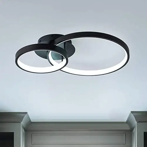 Modern LED Ceiling Light, 3-Ring Flush Mount Contemporary Chandelier Ceiling Lamp 30W Cool White 6000K Lighting Fixture for Bedr
Modern LED Ceiling Light, 3-Ring Flush Mount Contemporary Chandelier Ceiling Lamp 30W Cool White 6000K Lighting Fixture for Bedr