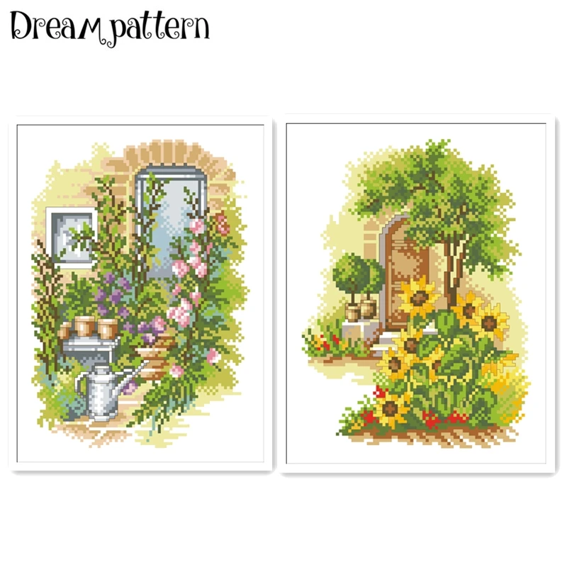 Flower House Series cross stitch kit sunflower package 18ct 14ct 11ct cloth cotton thread embroidery DIY handmade needlewo
Flower House Series cross stitch kit sunflower package 18ct 14ct 11ct cloth cotton thread embroidery DIY handmade needlewo
