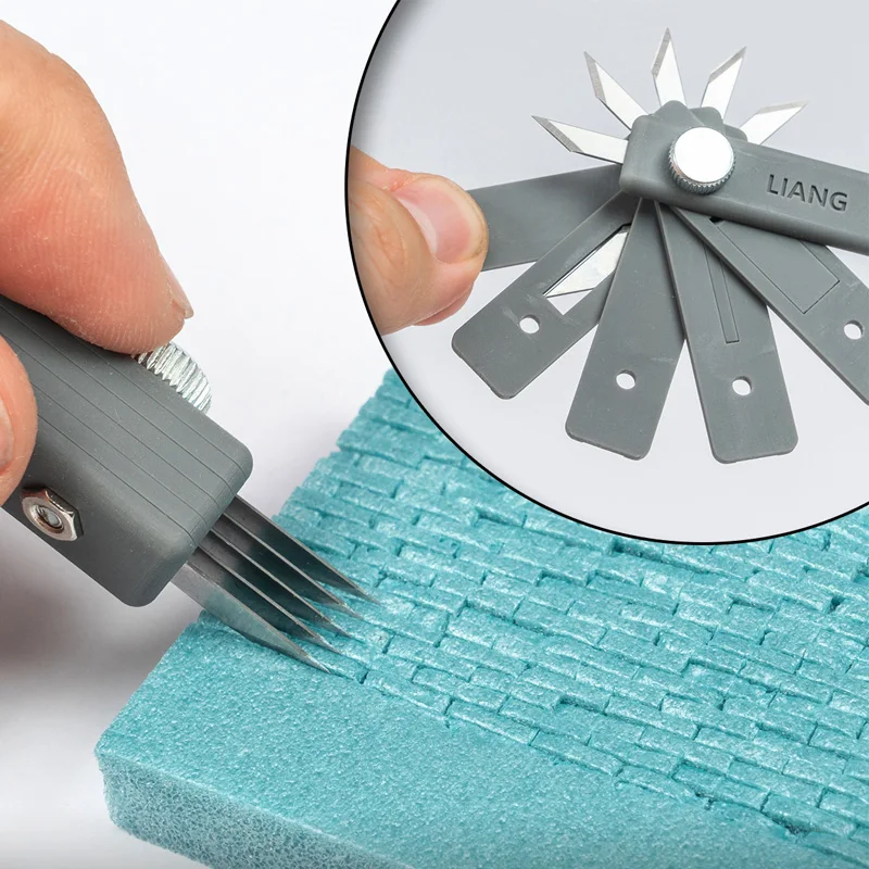 LIANG 0227 Craft Cutter Wall Tile Model Design Pen Knife Plastic DIY Hobby School Stationery Art Military Model Building Tool
LIANG 0227 Craft Cutter Wall Tile Model Design Pen Knife Plastic DIY Hobby School Stationery Art Military Model Building Tool