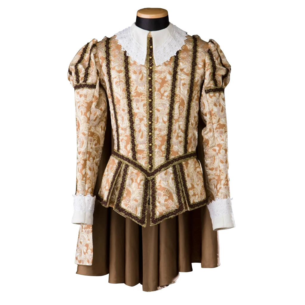 Men's Medieval Tudor Elizabethan Clothing Adult Men's Tudor King Soldier Uniform Set Cosplay Costume Top Cloak Set
Men's Medieval Tudor Elizabethan Clothing Adult Men's Tudor King Soldier Uniform Set Cosplay Costume Top Cloak Set