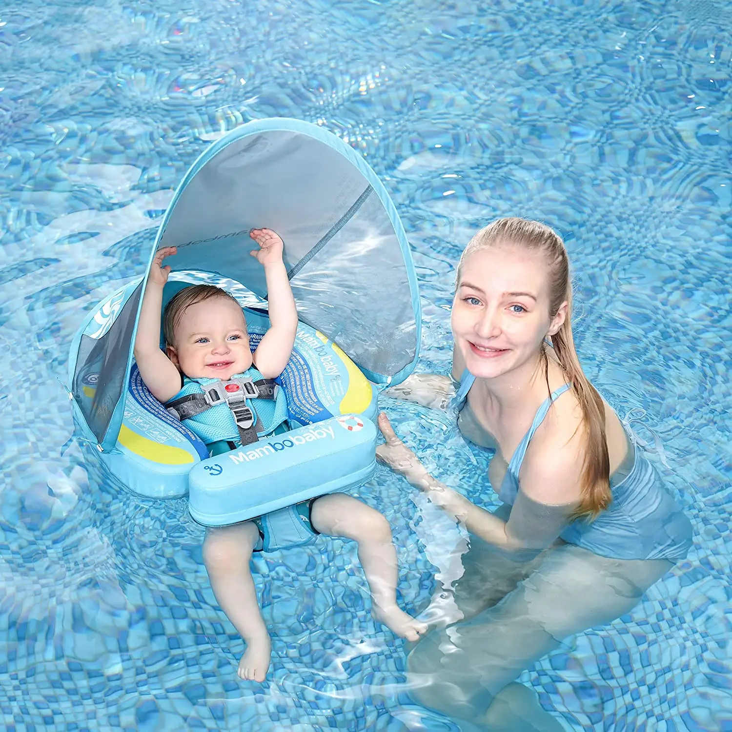 HECCEI Baby Swim Float with Canopy Mambobaby Solid Pool Infant Swim Trainer Swimming Training Water Floats Swim Ring for Toddler
HECCEI Baby Swim Float with Canopy Mambobaby Solid Pool Infant Swim Trainer Swimming Training Water Floats Swim Ring for Toddler