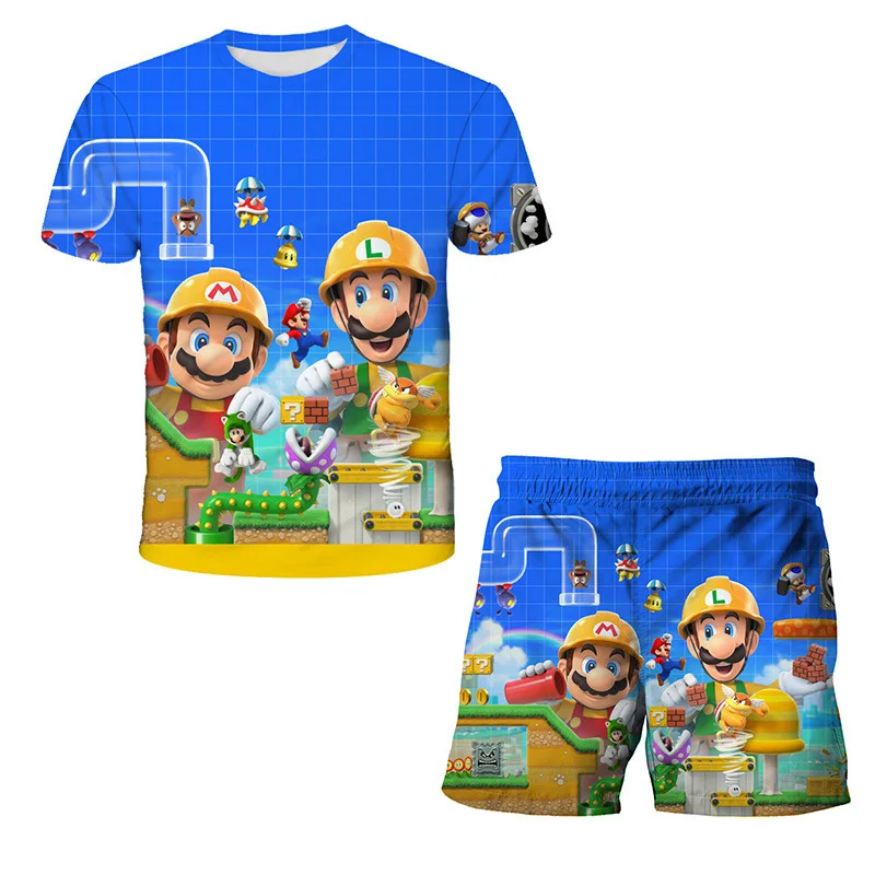 Men's Short Sleeve T-Shirt Set 3D Printing Post-90s Childhood Game T-Shirt Shorts Fashion Oversized Sports T-Shirt Customization
Men's Short Sleeve T-Shirt Set 3D Printing Post-90s Childhood Game T-Shirt Shorts Fashion Oversized Sports T-Shirt Customization