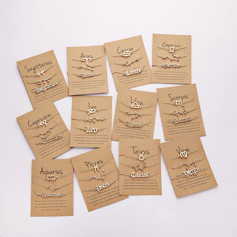Elegant Crystal Zodiac Design Twelve Constellation Charm Bracelet for Women Fashion Multilayer Pendant Chain Bracelets Jewelry
Elegant Crystal Zodiac Design Twelve Constellation Charm Bracelet for Women Fashion Multilayer Pendant Chain Bracelets Jewelry