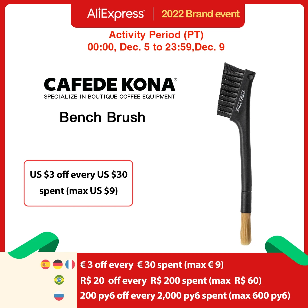 CAFEDE KONA Bench Brush / Coffee Grinder Cleaning Brush Keep Grinder & Workbench Clean Without Fumbling Between Multiple Tools
CAFEDE KONA Bench Brush / Coffee Grinder Cleaning Brush Keep Grinder & Workbench Clean Without Fumbling Between Multiple Tools