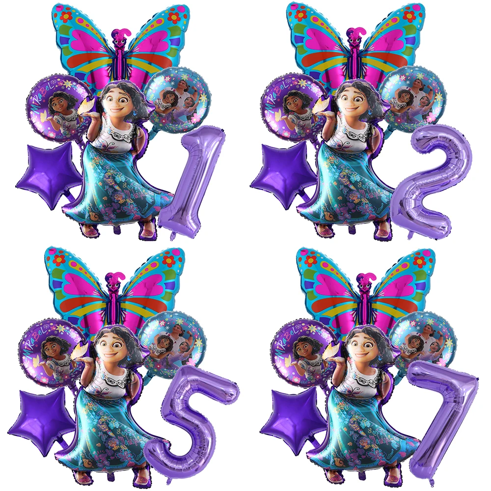 6pcs Disney Encanto Mirabel Party Balloons Set 40inch Purple Number Foil Globos for Girls 1 2 3th Birthday Party Decor Air Balls
6pcs Disney Encanto Mirabel Party Balloons Set 40inch Purple Number Foil Globos for Girls 1 2 3th Birthday Party Decor Air Balls