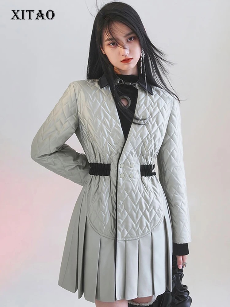 XITAO Fashion Mini Pleated Dress Simplicity Hollow Out Turn-down Collar Women Personality Temperament Women Winter New FBB1549
XITAO Fashion Mini Pleated Dress Simplicity Hollow Out Turn-down Collar Women Personality Temperament Women Winter New FBB1549