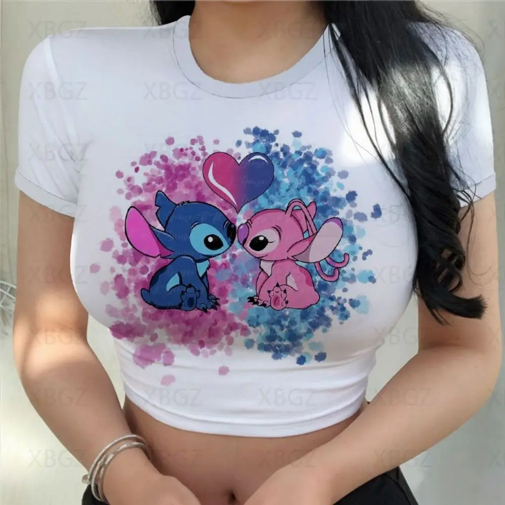 Women's tight fitting T-shirts, women's party wear, sexy Stitch 3D printed T-shirts, cartoon knitted fashion T-shirts, 3D Disney
Women's tight fitting T-shirts, women's party wear, sexy Stitch 3D printed T-shirts, cartoon knitted fashion T-shirts, 3D Disney