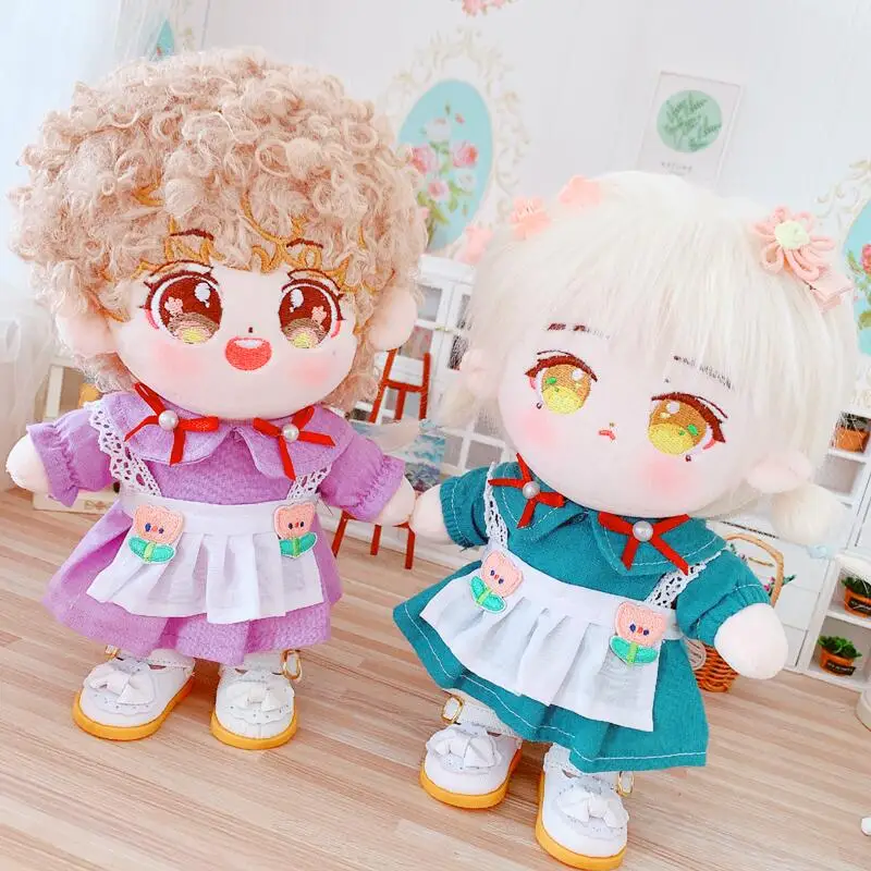 20cm Idol Dolls Clothes Halloween Change Dressing Game Housemaid Dress Apron Cute Outfit Cotton Stuffed Kids Toys Festival Gift
20cm Idol Dolls Clothes Halloween Change Dressing Game Housemaid Dress Apron Cute Outfit Cotton Stuffed Kids Toys Festival Gift