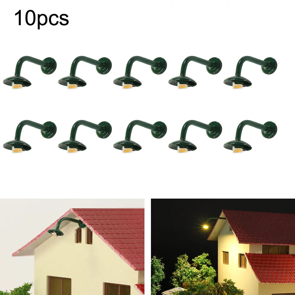 10Pcs Model Railway Lamp HO Scale 1:87 Hanging Lamp Outdoor Wall Street Light Layout Lamppost Garden Decoration
10Pcs Model Railway Lamp HO Scale 1:87 Hanging Lamp Outdoor Wall Street Light Layout Lamppost Garden Decoration