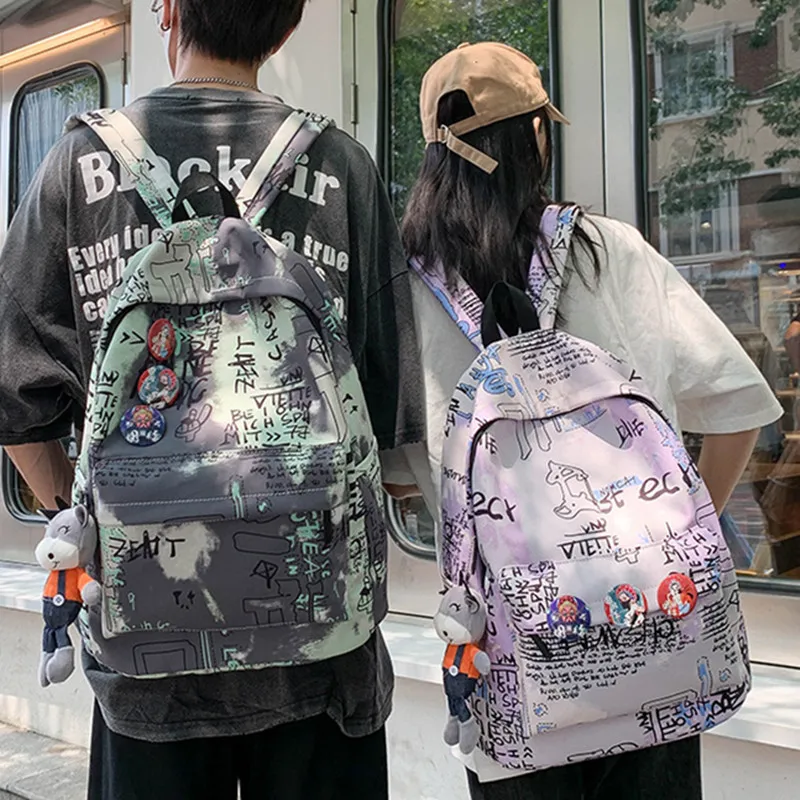 Student Backpack Graffiti Cool Tooling Style Campus Backpack New Large-capacity Graffiti School Bag For High School Students
Student Backpack Graffiti Cool Tooling Style Campus Backpack New Large-capacity Graffiti School Bag For High School Students