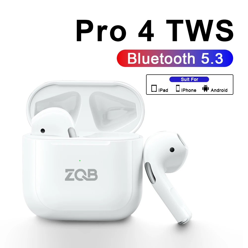 ZQB Air Pro 4 Earbuds TWS True Wireless Earphones Bluetooth 5.3 In-Ear Stereo Headset With Mic Touch Control Wireless Headphones
ZQB Air Pro 4 Earbuds TWS True Wireless Earphones Bluetooth 5.3 In-Ear Stereo Headset With Mic Touch Control Wireless Headphones