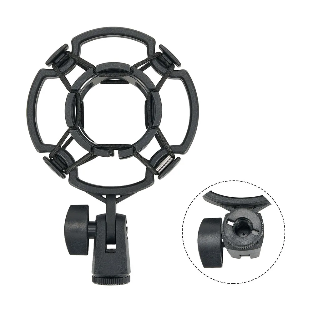 Practical Useful Microphone Mount Shock Adjustment Black Universal With Locking Knob 14.8 X 9.8cm 42-46mm Clip
Practical Useful Microphone Mount Shock Adjustment Black Universal With Locking Knob 14.8 X 9.8cm 42-46mm Clip