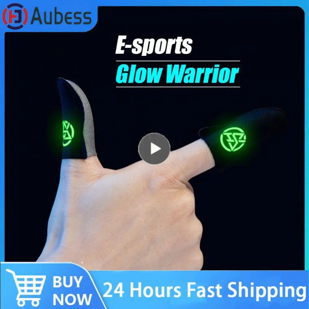 Breathable Finger Gloves Luminous For Pubg Finger Sleeve For Mobile Gaming Fingertips Touch Screen Non-scratch Sweatproof 1pair
Breathable Finger Gloves Luminous For Pubg Finger Sleeve For Mobile Gaming Fingertips Touch Screen Non-scratch Sweatproof 1pair