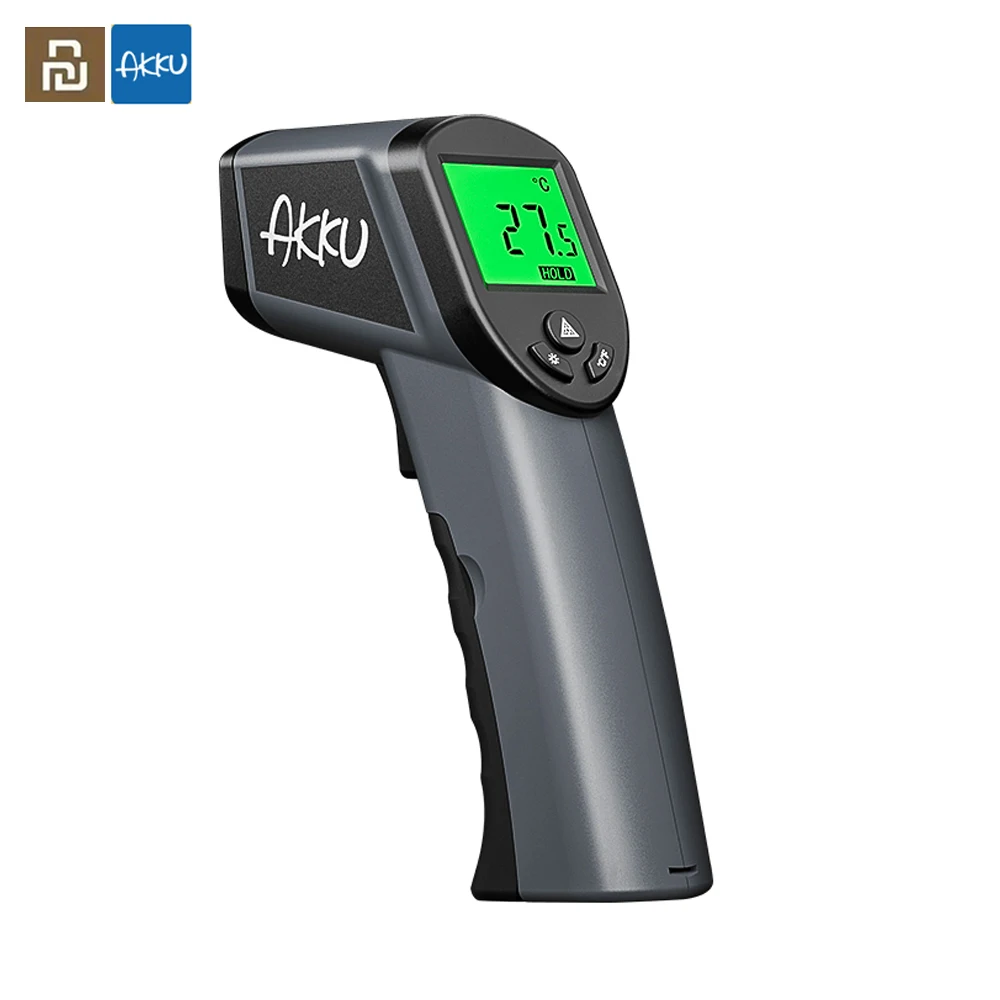 Youpin AKKU Industrial Digital Infrared Thermometer Non-contact Laser Infrared Thermometer Pyrometer Hygrometer LCD Light
Youpin AKKU Industrial Digital Infrared Thermometer Non-contact Laser Infrared Thermometer Pyrometer Hygrometer LCD Light