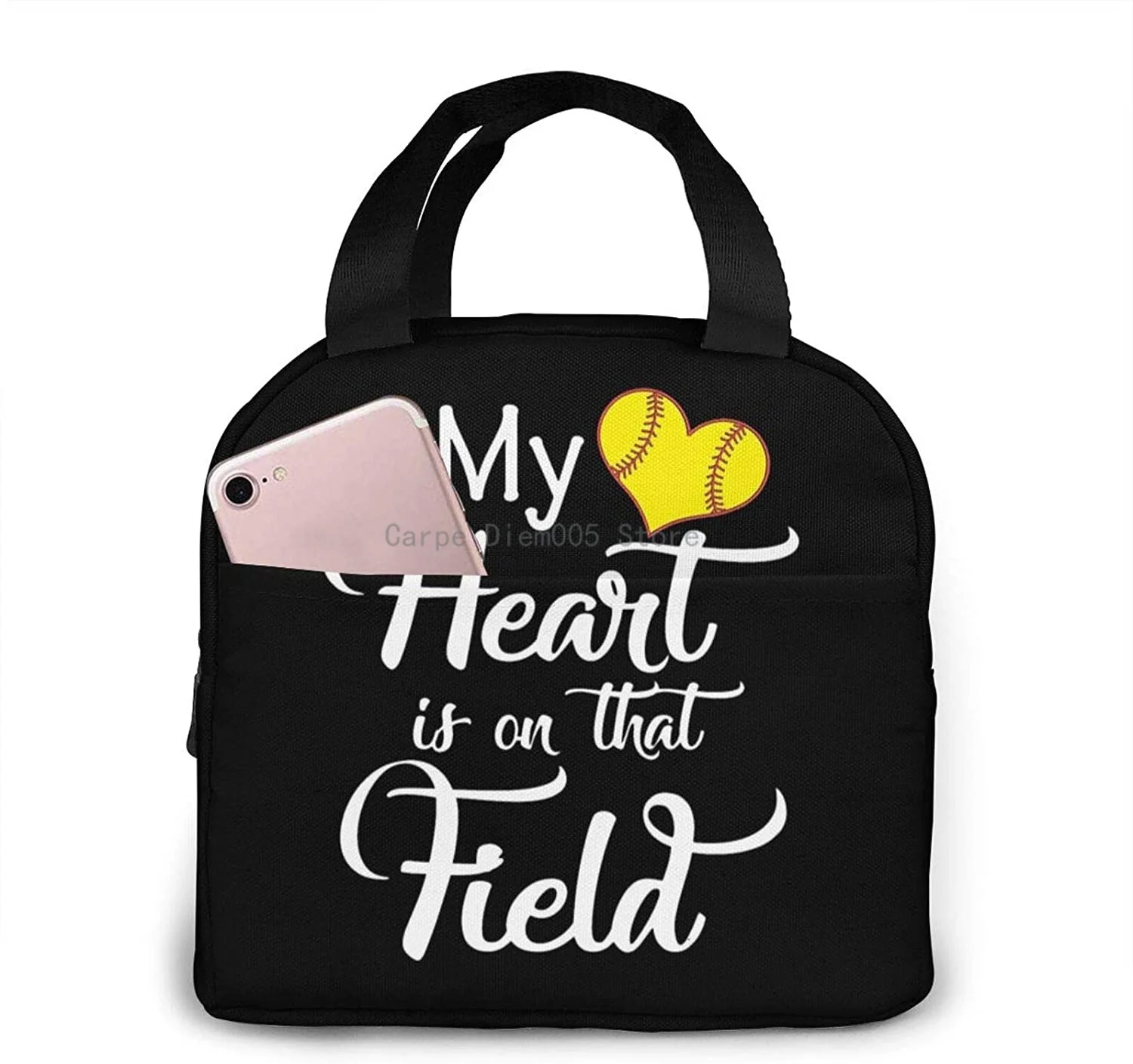 My Heart Is On That Field Softball Tote Lunch Bags Portable Insulated Lunch Box Container Cooler Bag
My Heart Is On That Field Softball Tote Lunch Bags Portable Insulated Lunch Box Container Cooler Bag