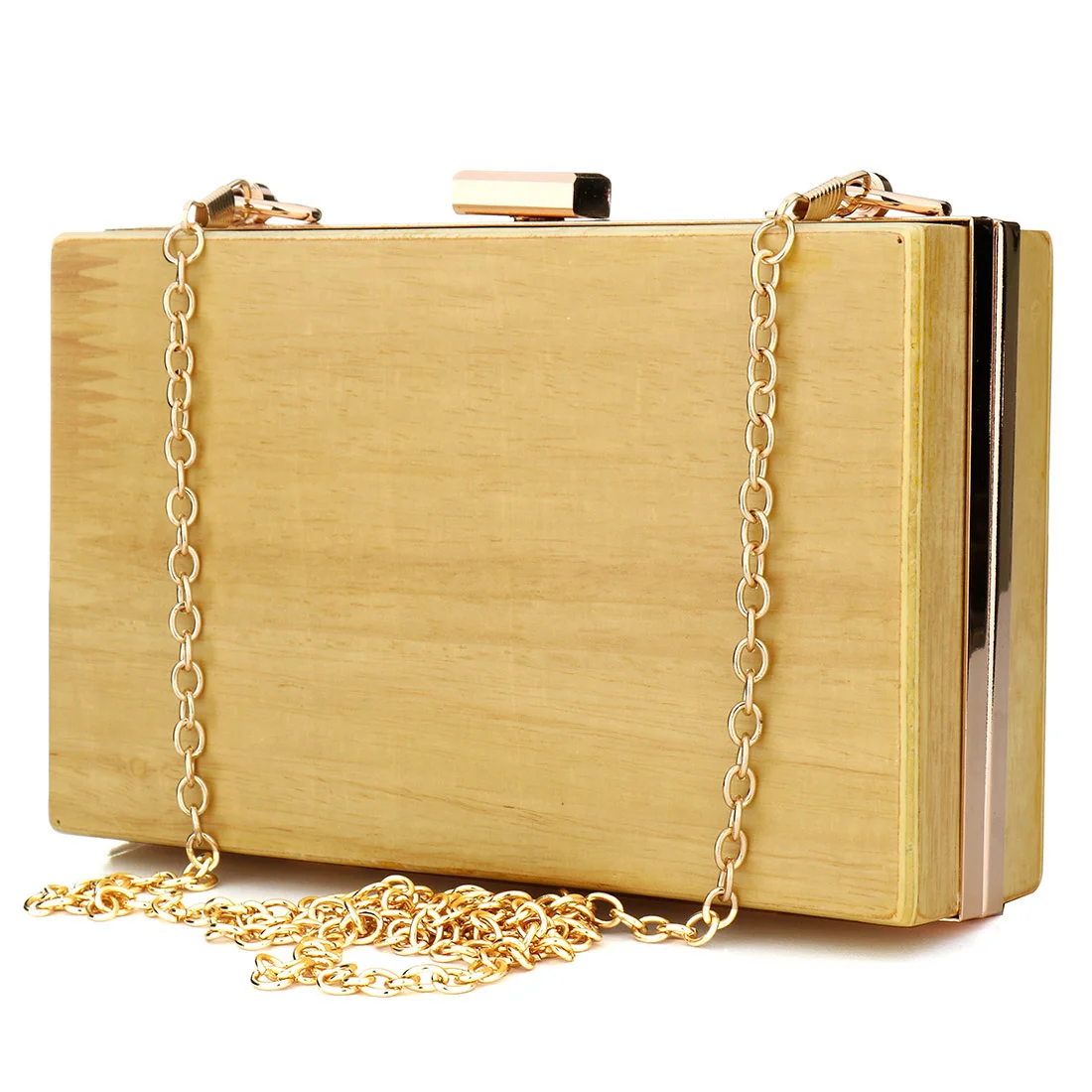 New Women Messenger Bags Wood Clutch Bag Elegant Banquet Shoulder Bags Chain Handbags Hasp Clutch Women Evening Bags 2023 Purse
New Women Messenger Bags Wood Clutch Bag Elegant Banquet Shoulder Bags Chain Handbags Hasp Clutch Women Evening Bags 2023 Purse