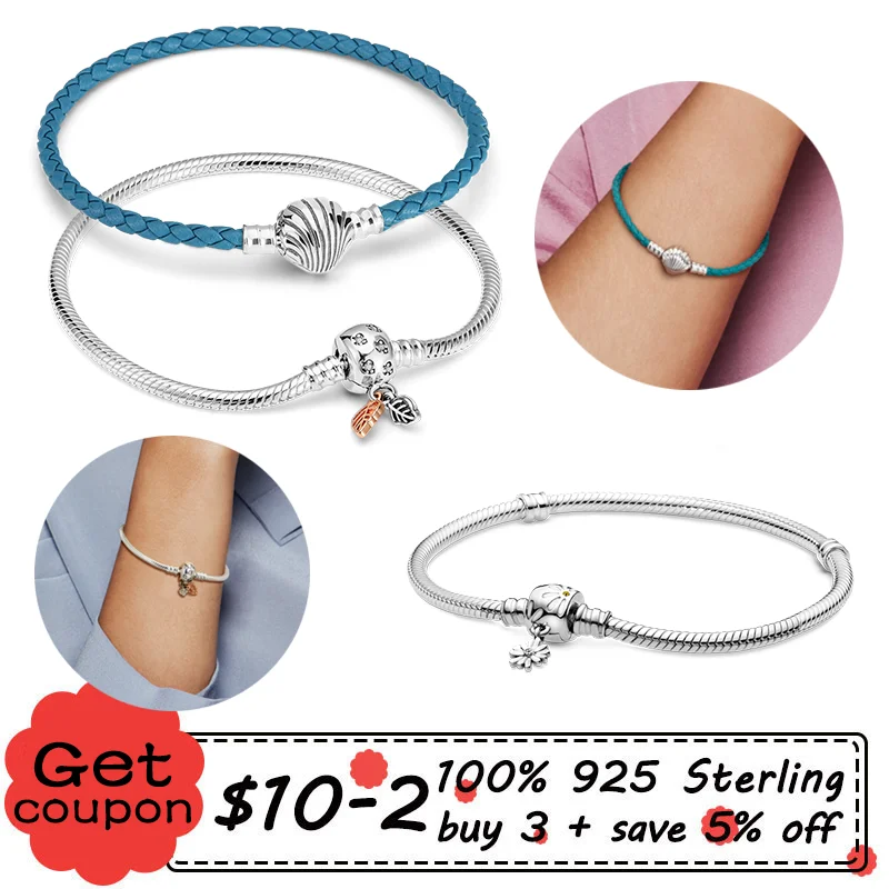 2022 New Summer Silver Color Seashell Clasp Turquoise Braided Leather Bracelet For Women Fashion DIY Jewelry Making for Women
2022 New Summer Silver Color Seashell Clasp Turquoise Braided Leather Bracelet For Women Fashion DIY Jewelry Making for Women