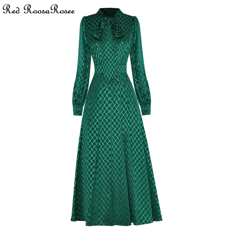 Red RoosaRosee Summer 2022 Runway Women Scarf Collar Green Floral Print Long Sleeve Buttons New Dress Female Vestidos Robe Femme
Red RoosaRosee Summer 2022 Runway Women Scarf Collar Green Floral Print Long Sleeve Buttons New Dress Female Vestidos Robe Femme