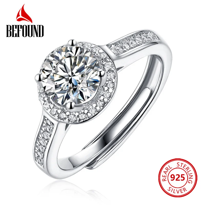 Befound 1ct 2ct 3ct Moissanite Ring Round Halo Sterling Silver Engagement Moissanite Diamond Ring Promise Wedding Band for Women
Befound 1ct 2ct 3ct Moissanite Ring Round Halo Sterling Silver Engagement Moissanite Diamond Ring Promise Wedding Band for Women